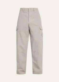 Stone IslandMen's Cotton and Linen Cargo Pants