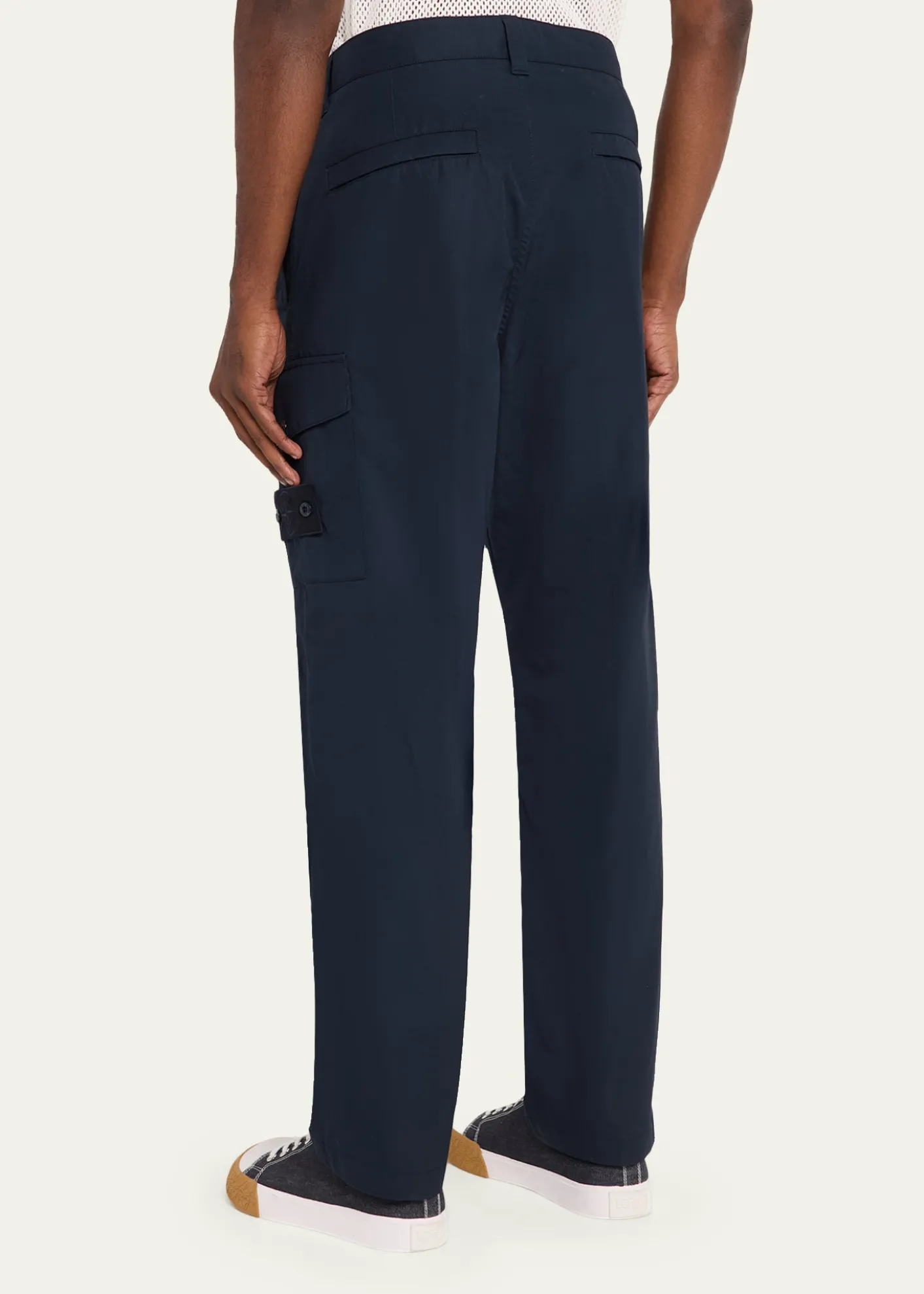 Stone IslandMen's Cotton Straight Leg Cargo Pants