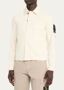 Stone IslandMen's Light Bull Denim-TC Jacket