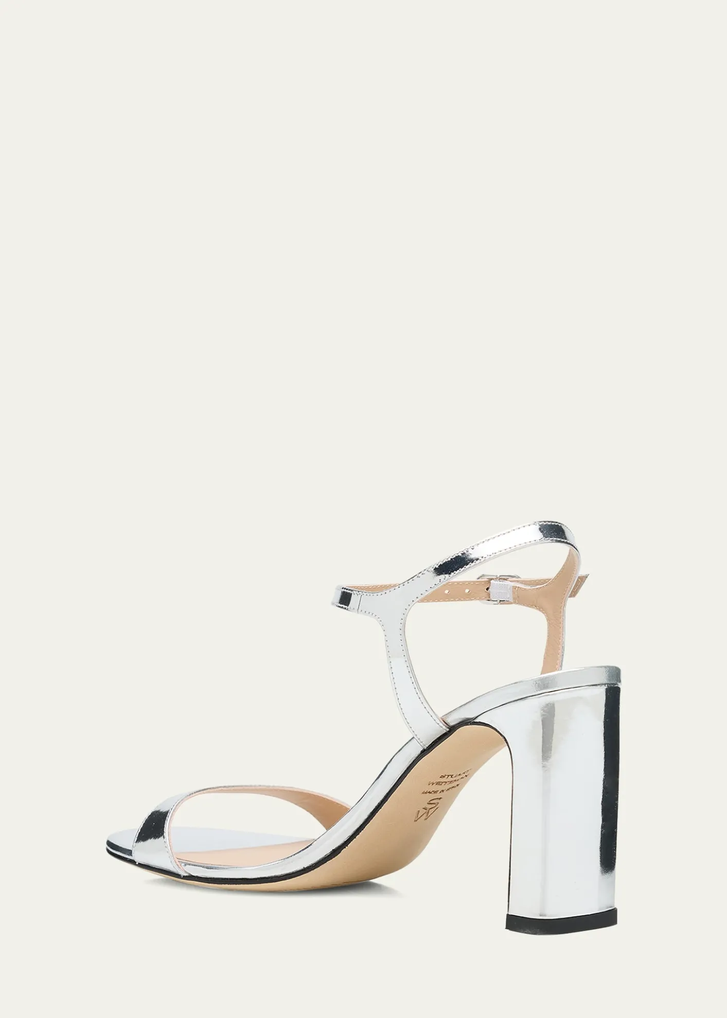 Stuart WeitzmanBabette Metallic Ankle-Strap Sandals