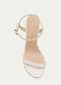 Stuart WeitzmanBabette Patent Leather Ankle-Strap Sandals