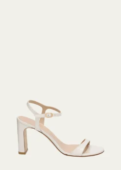 Stuart WeitzmanBabette Patent Leather Ankle-Strap Sandals