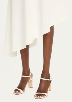 Stuart WeitzmanBabette Patent Leather Ankle-Strap Sandals