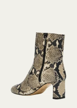 Stuart WeitzmanBabette Snake-Printed Leather Booties