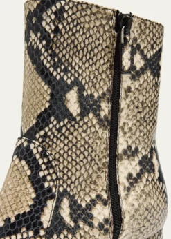 Stuart WeitzmanBabette Snake-Printed Leather Booties