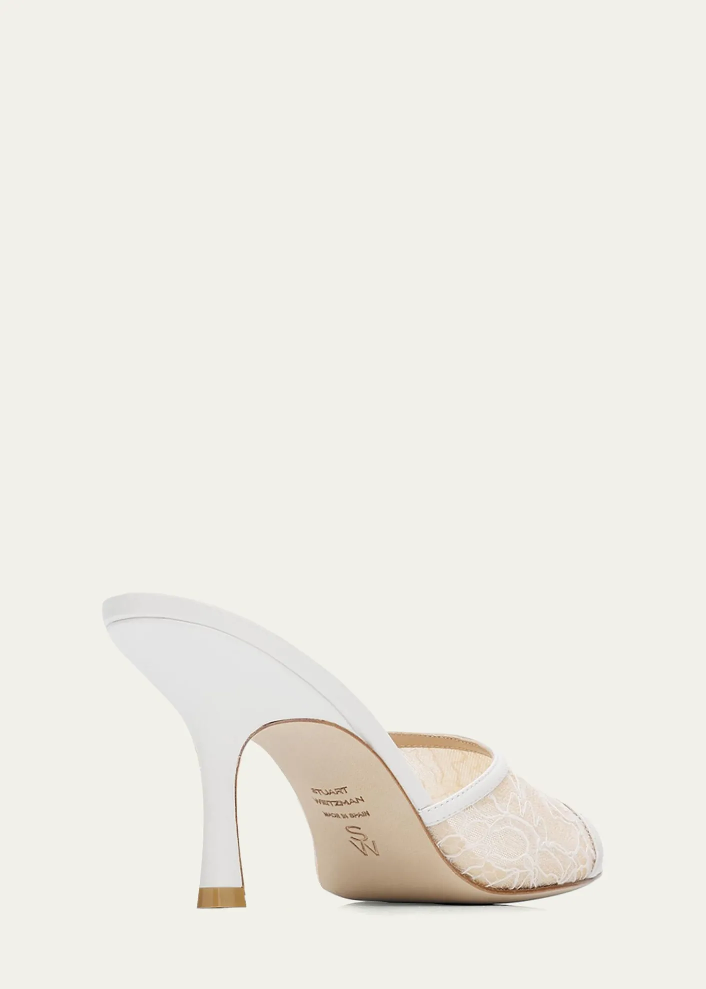 Stuart WeitzmanBareitall 85mm Lace Slide Sandals