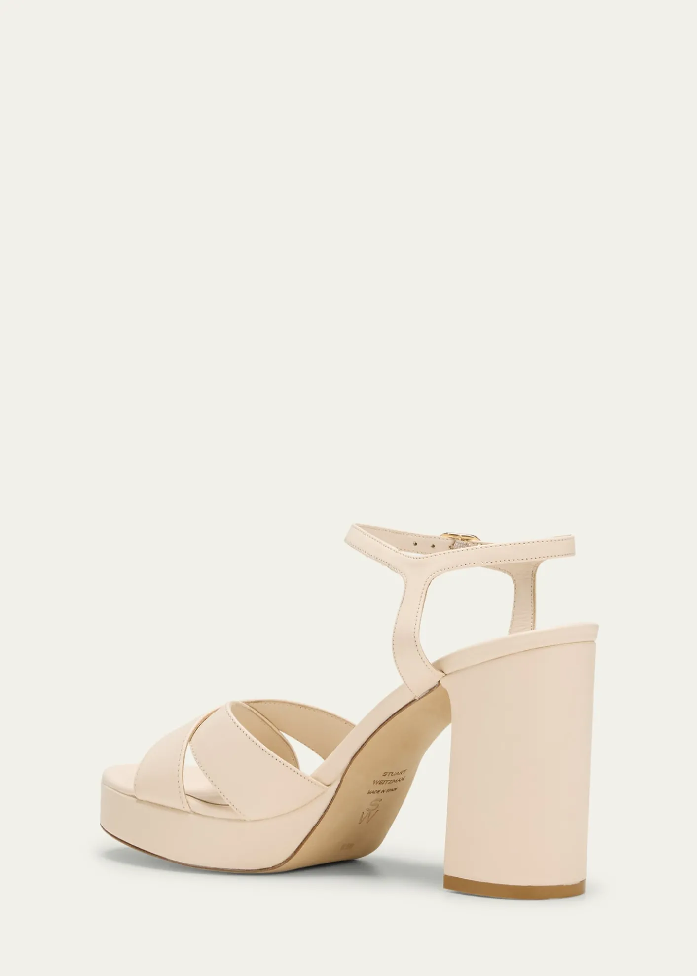 Stuart WeitzmanDayna Leather Crisscross Platform Sandals