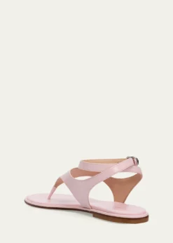 Stuart WeitzmanMarley Nappa Leather Flat Thong Sandals