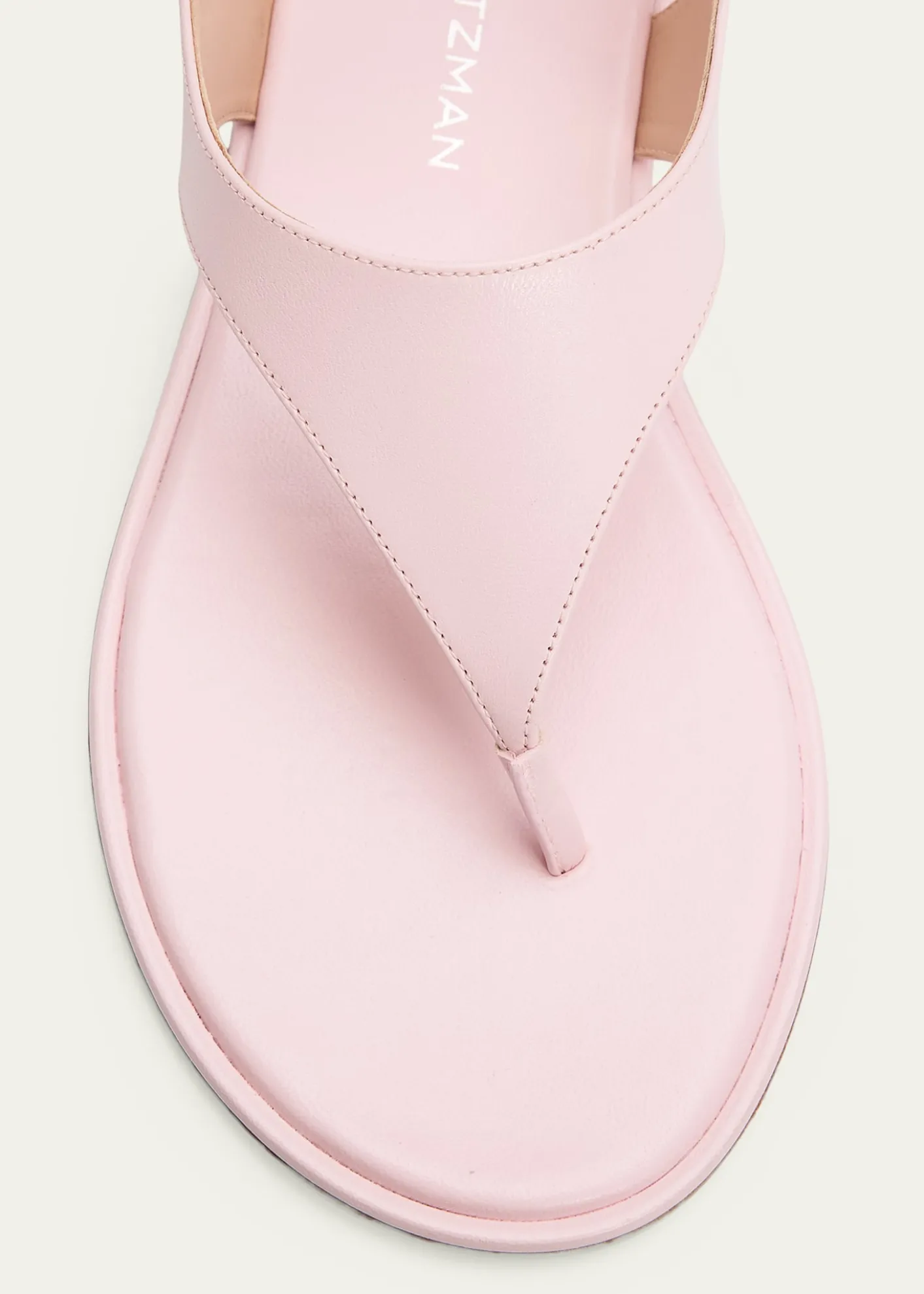 Stuart WeitzmanMarley Nappa Leather Flat Thong Sandals