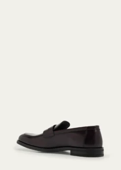 Stuart WeitzmanMen's Club Burnished Leather Penny Loafers
