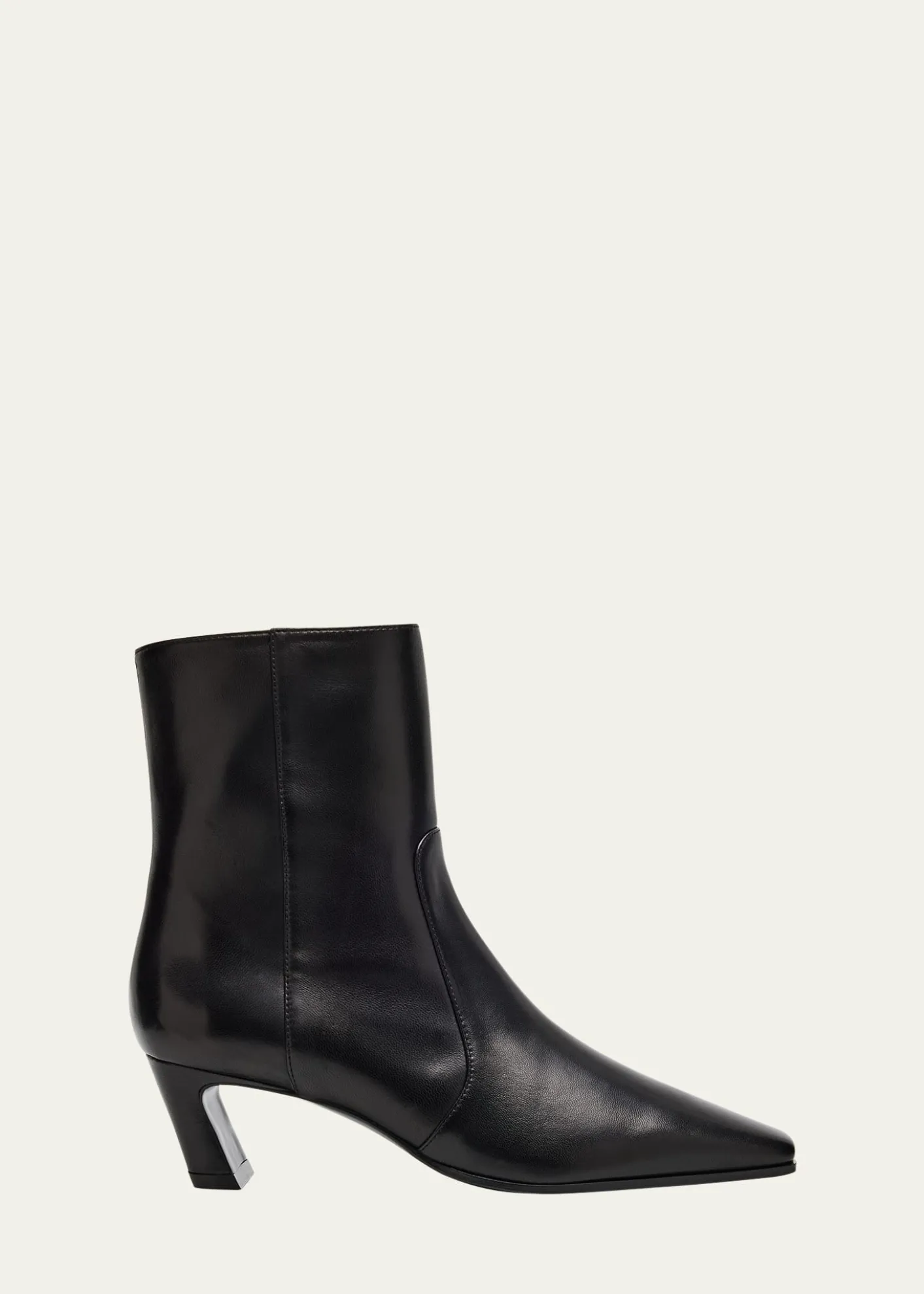 Stuart Weitzman50mm Stassi Leather Zip Booties