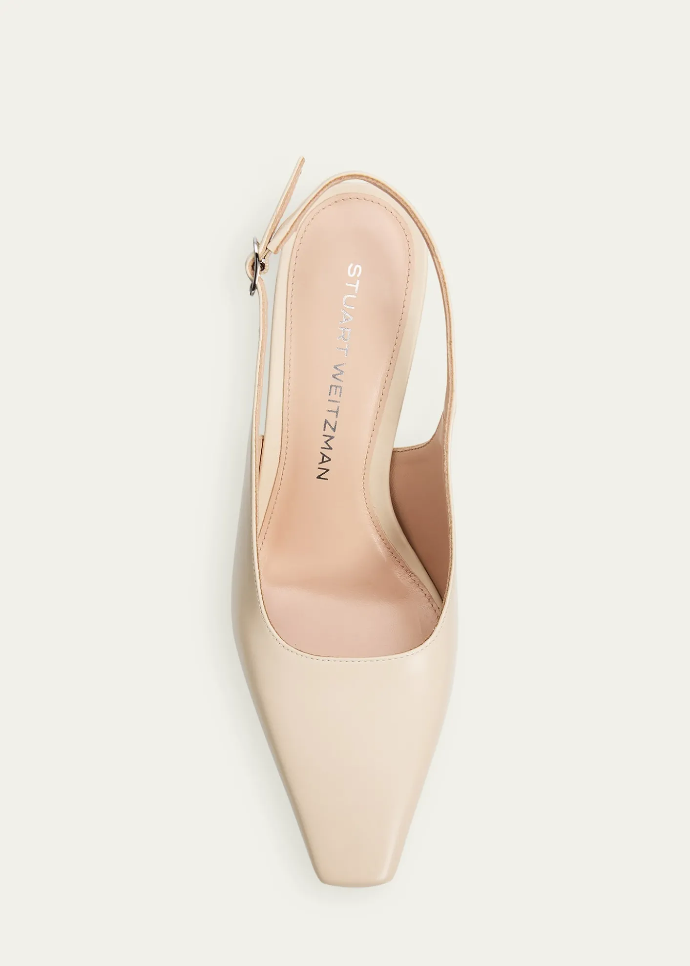 Stuart Weitzman85mm Stassi Leather Slingback Pumps