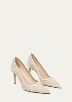 Stuart Weitzman85mm Stuart Power Lace Pumps