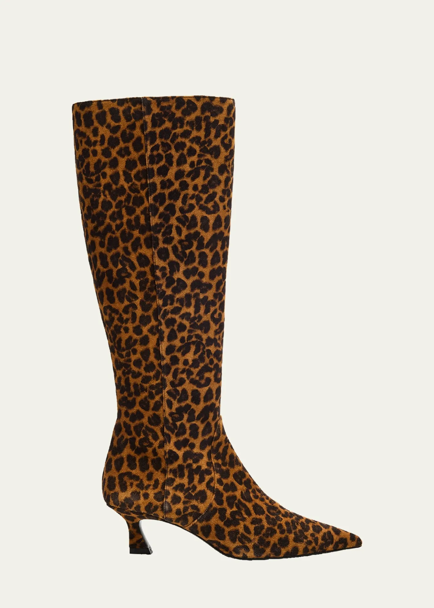 Stuart Weitzman50mm Vinnie Leopard-Printed Suede Knee-High Boots