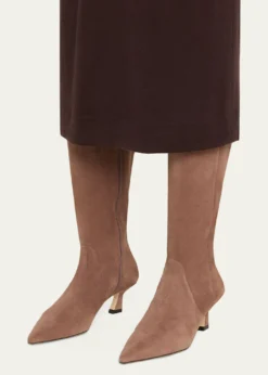 Stuart Weitzman50mm Vinnie Suede Knee-High Boots