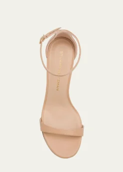 Stuart WeitzmanNudist II Leather Ankle-Strap Sandals