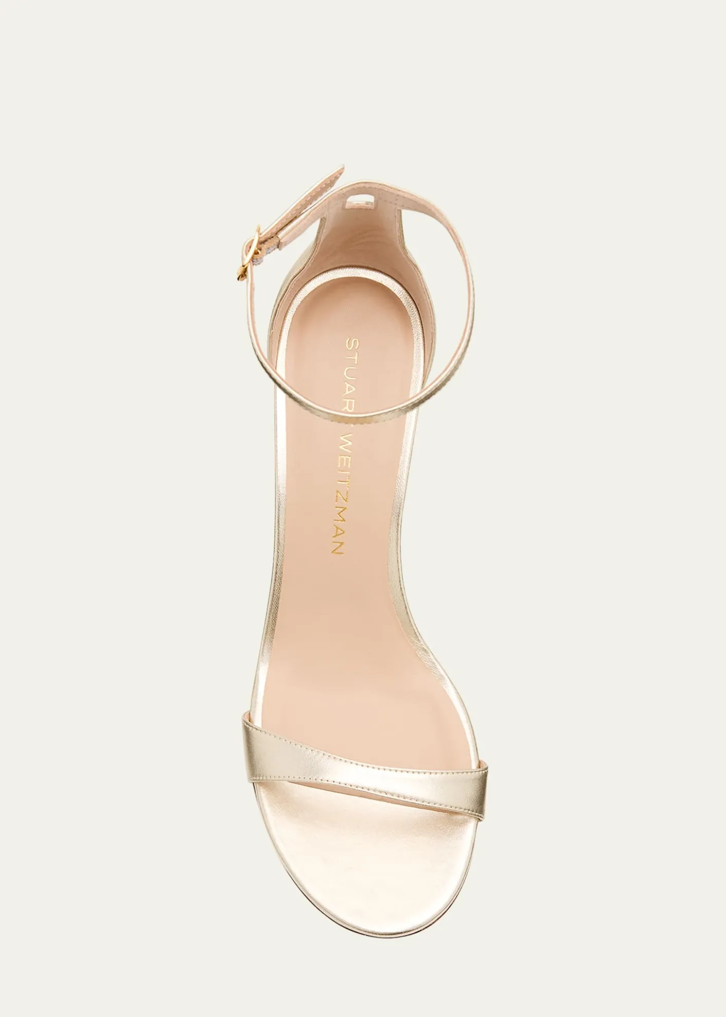 Stuart WeitzmanNudist II Leather Ankle-Strap Sandals