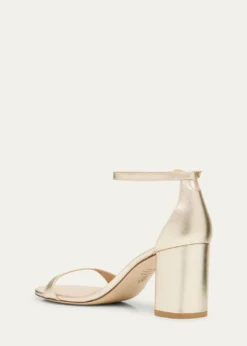 Stuart WeitzmanNudist II Leather Ankle-Strap Sandals