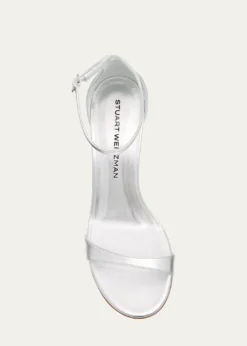 Stuart WeitzmanNudist II Metallic Ankle-Strap Sandals