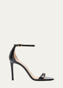 Stuart WeitzmanNudist II Patent Ankle-Strap Sandals