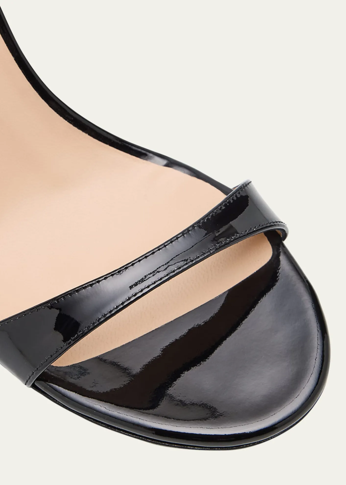 Stuart WeitzmanNudist II Patent Ankle-Strap Sandals