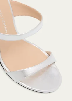 Stuart WeitzmanNudist Metallic Dual-Band Slide Sandals