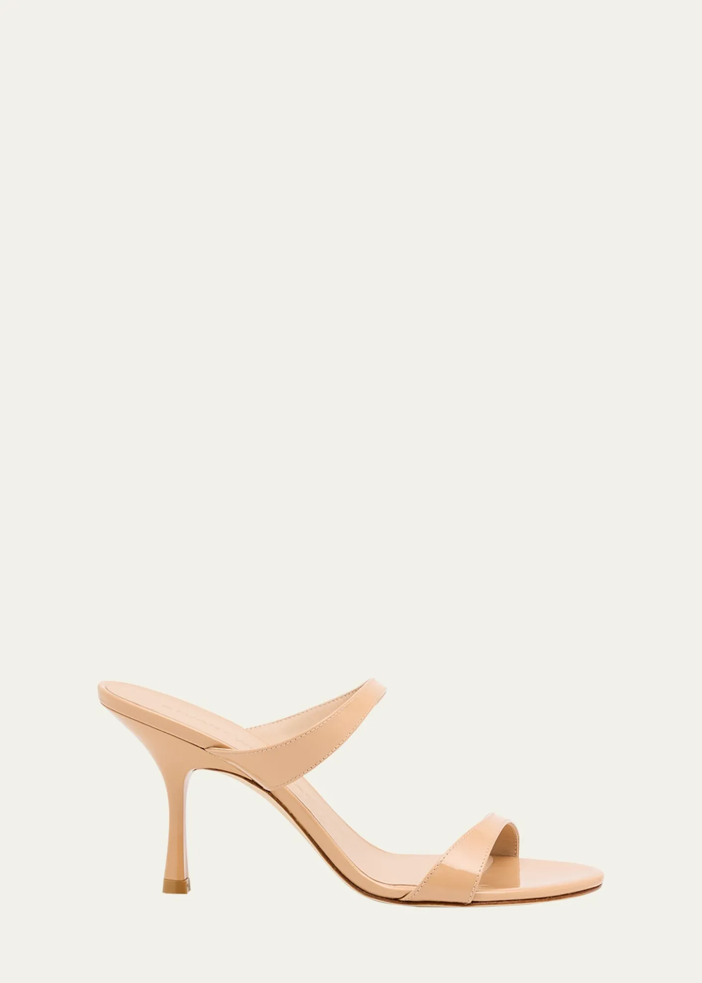 Stuart WeitzmanNudist Patent Leather Dual-Strap Sandals