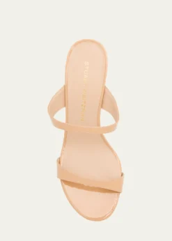 Stuart WeitzmanNudist Patent Leather Dual-Strap Sandals