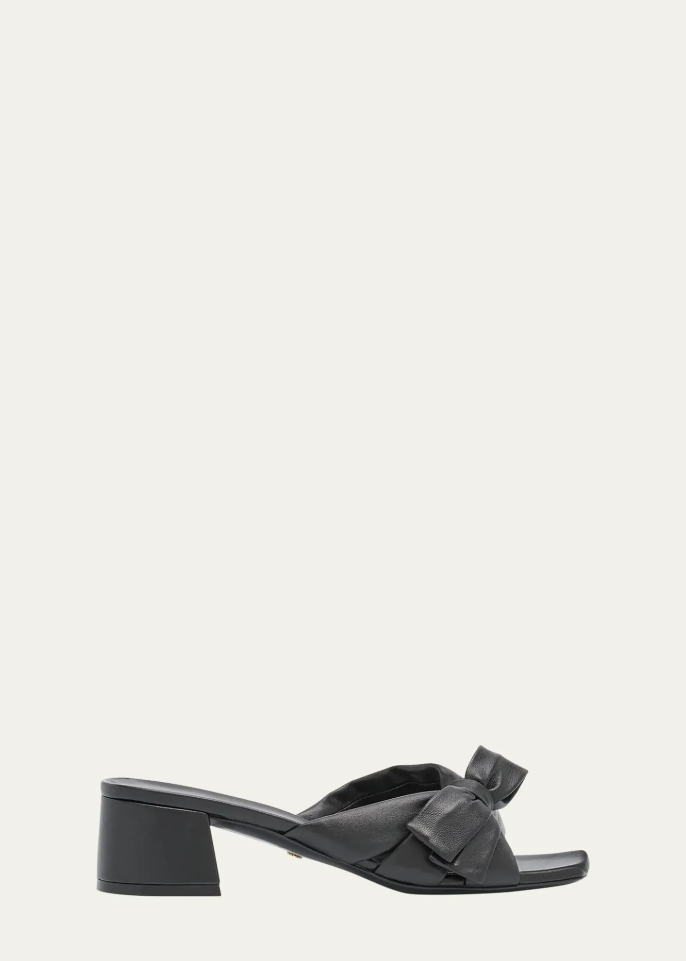 Stuart WeitzmanSofia Lambskin Bow Mule Sandals