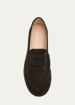 Stuart WeitzmanSpencer Suede Penny Loafers