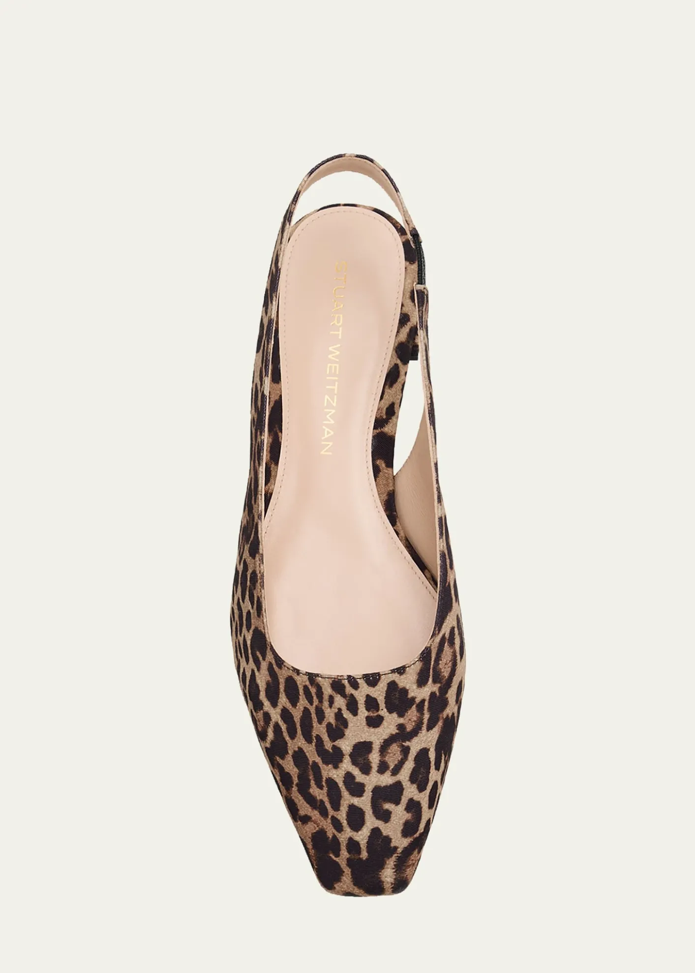 Stuart WeitzmanStassi Leopard Grosgrain Slingback Flats