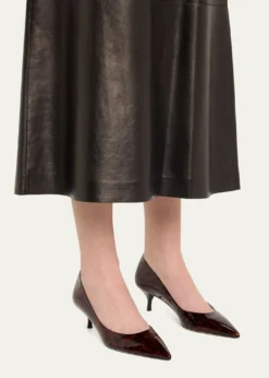 Stuart WeitzmanStuart Power Tortoise Leather Pumps