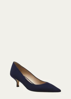 Stuart WeitzmanStuart Suede Kitten Pumps