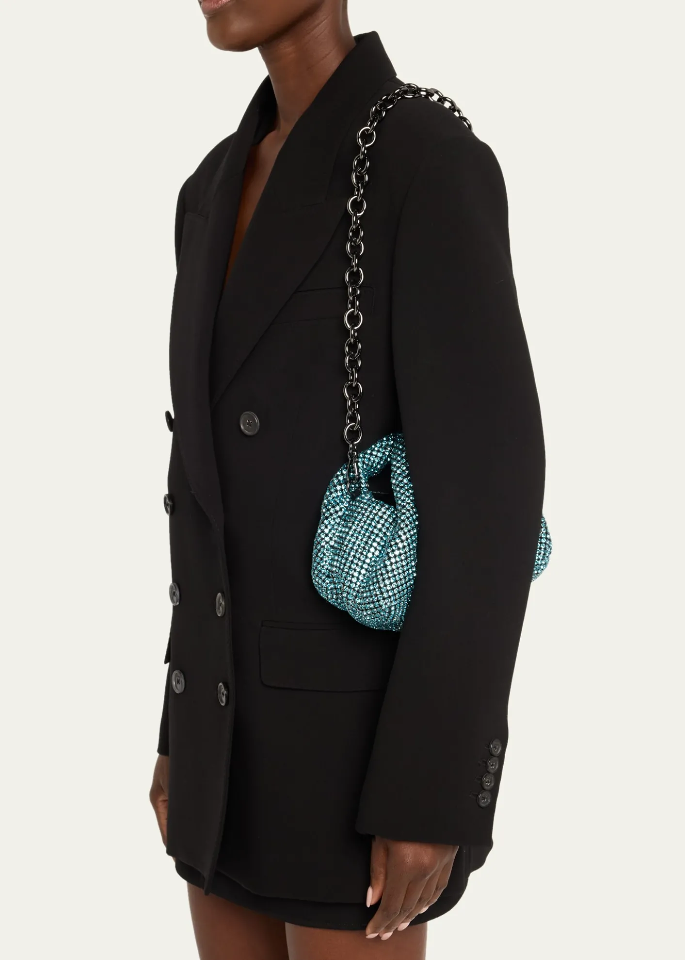 Stuart WeitzmanThe Moda Mini Shine Crystal Top-Handle Bag