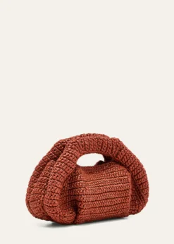 Stuart WeitzmanThe Moda Mini Raffia Top-Handle Bag