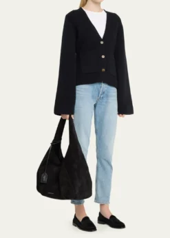 Stuart WeitzmanThe Moda Suede Hobo bAG