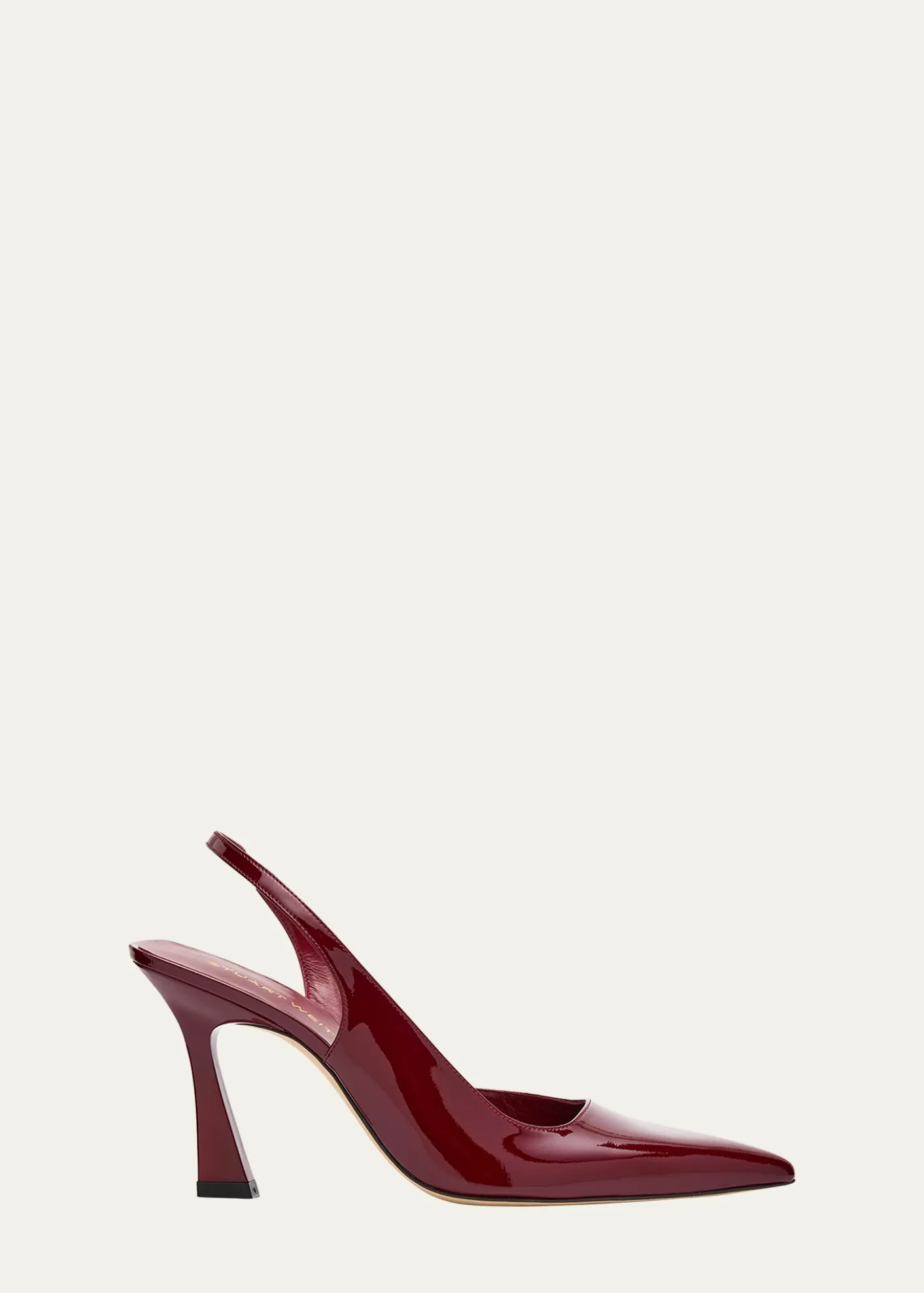 Stuart WeitzmanVinnie D'Orsay Patent Leather Slingback Pumps