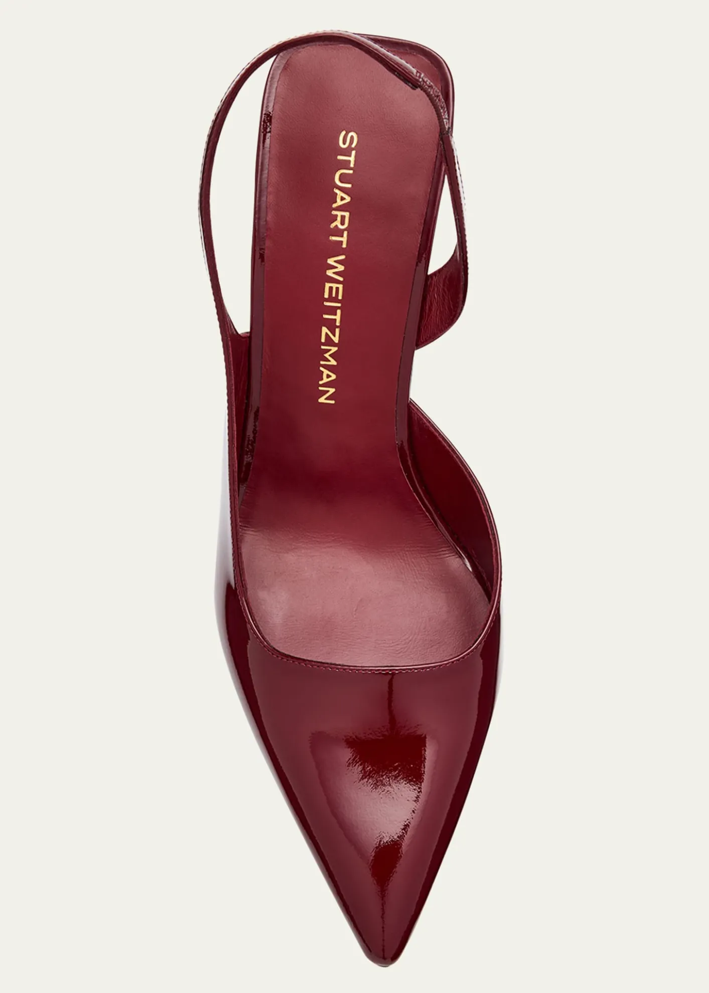 Stuart WeitzmanVinnie D'Orsay Patent Leather Slingback Pumps