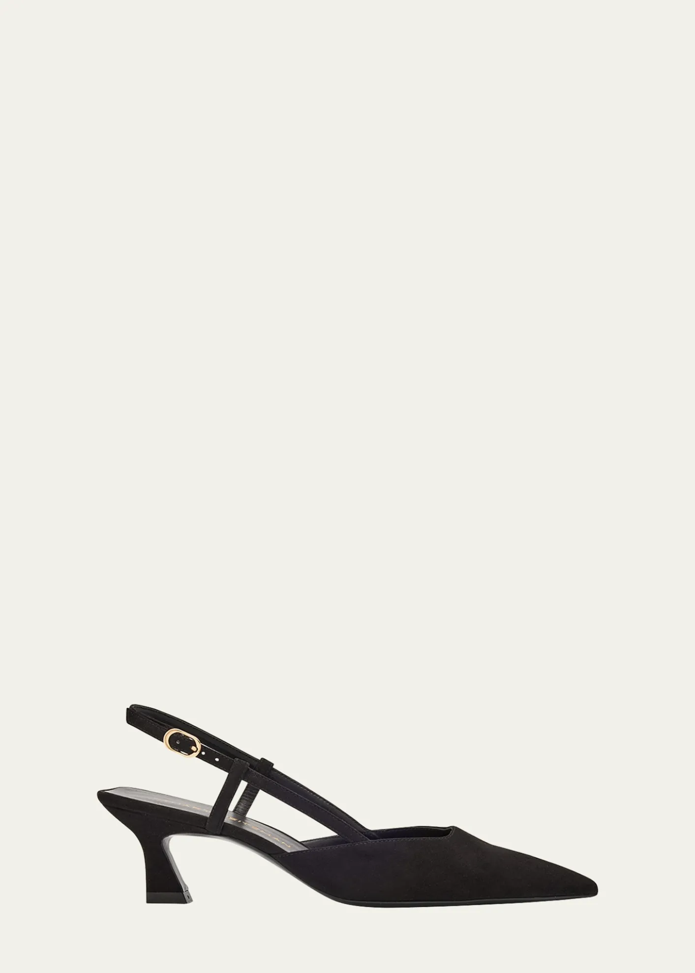 Stuart WeitzmanVinnie Suede Kitten Slingback Pumps