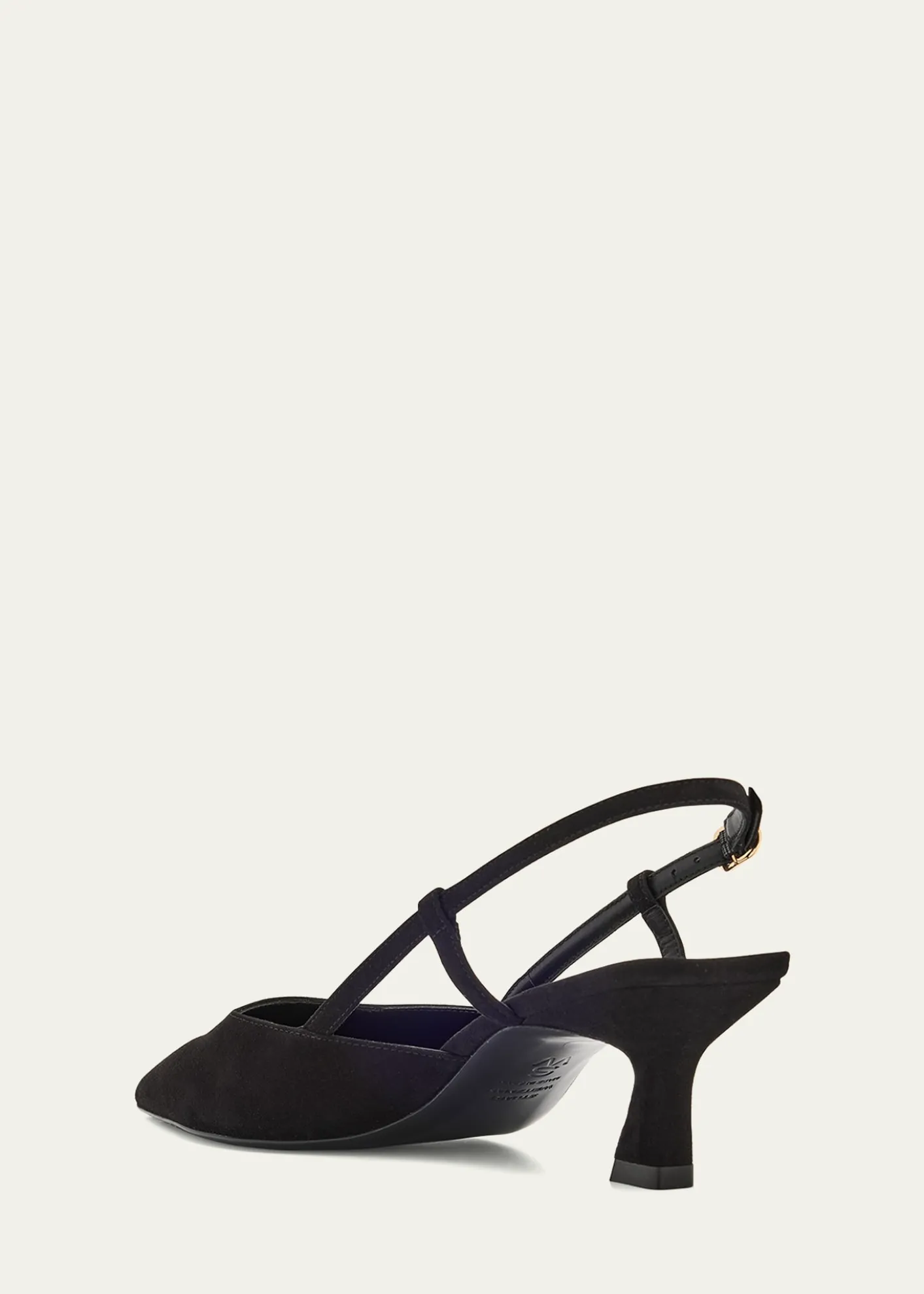 Stuart WeitzmanVinnie Suede Kitten Slingback Pumps