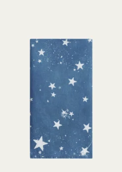 SUMMERILL & BISHOPCelestial Stars Cosmic Blue Napkin, 20" Square