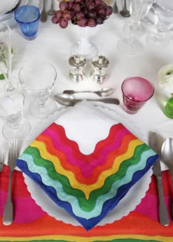 SUMMERILL & BISHOPSummer Rainbow Napkin, 20" Square