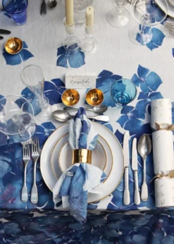 SUMMERILL & BISHOPx Chiara Grifantini Hydrangea Linen Napkin