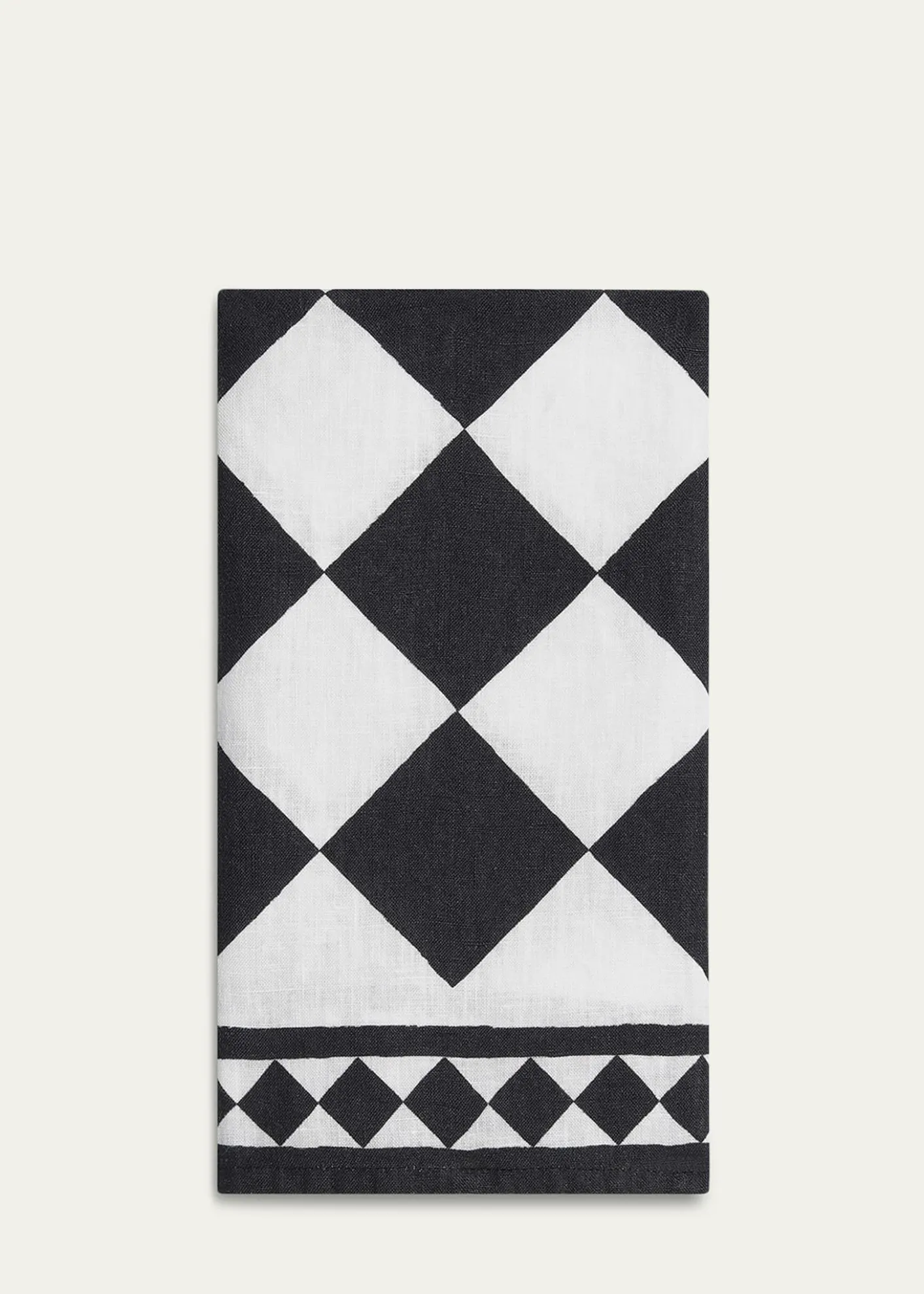 SUMMERILL & BISHOPx Claridge’s Black Check Napkin