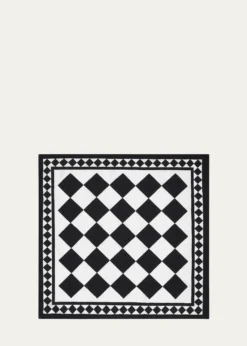 SUMMERILL & BISHOPx Claridge’s Black Check Napkin