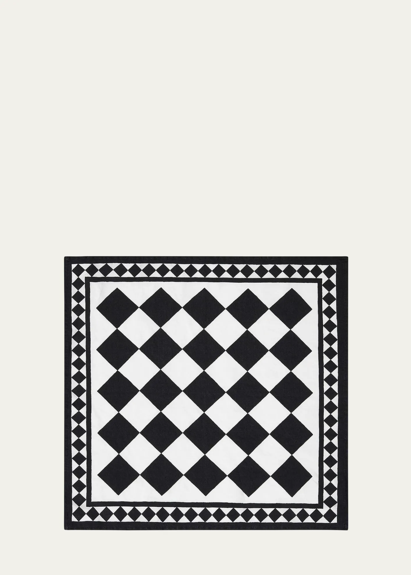 SUMMERILL & BISHOPx Claridge’s Black Check Napkin