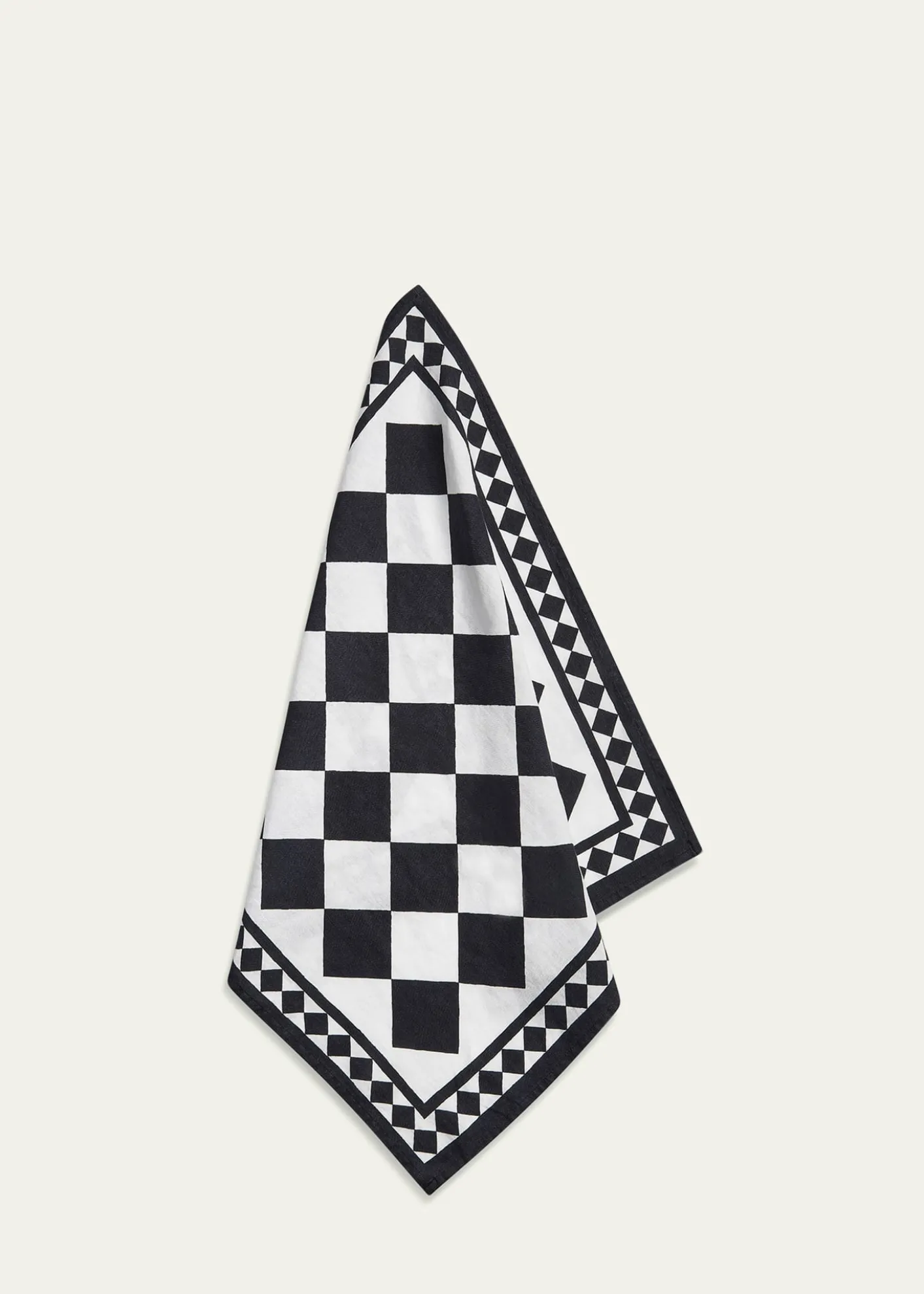 SUMMERILL & BISHOPx Claridge’s Black Check Napkin
