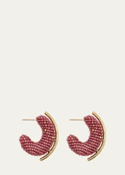 Susana VegaAlba Mini Beaded Hoop Earrings