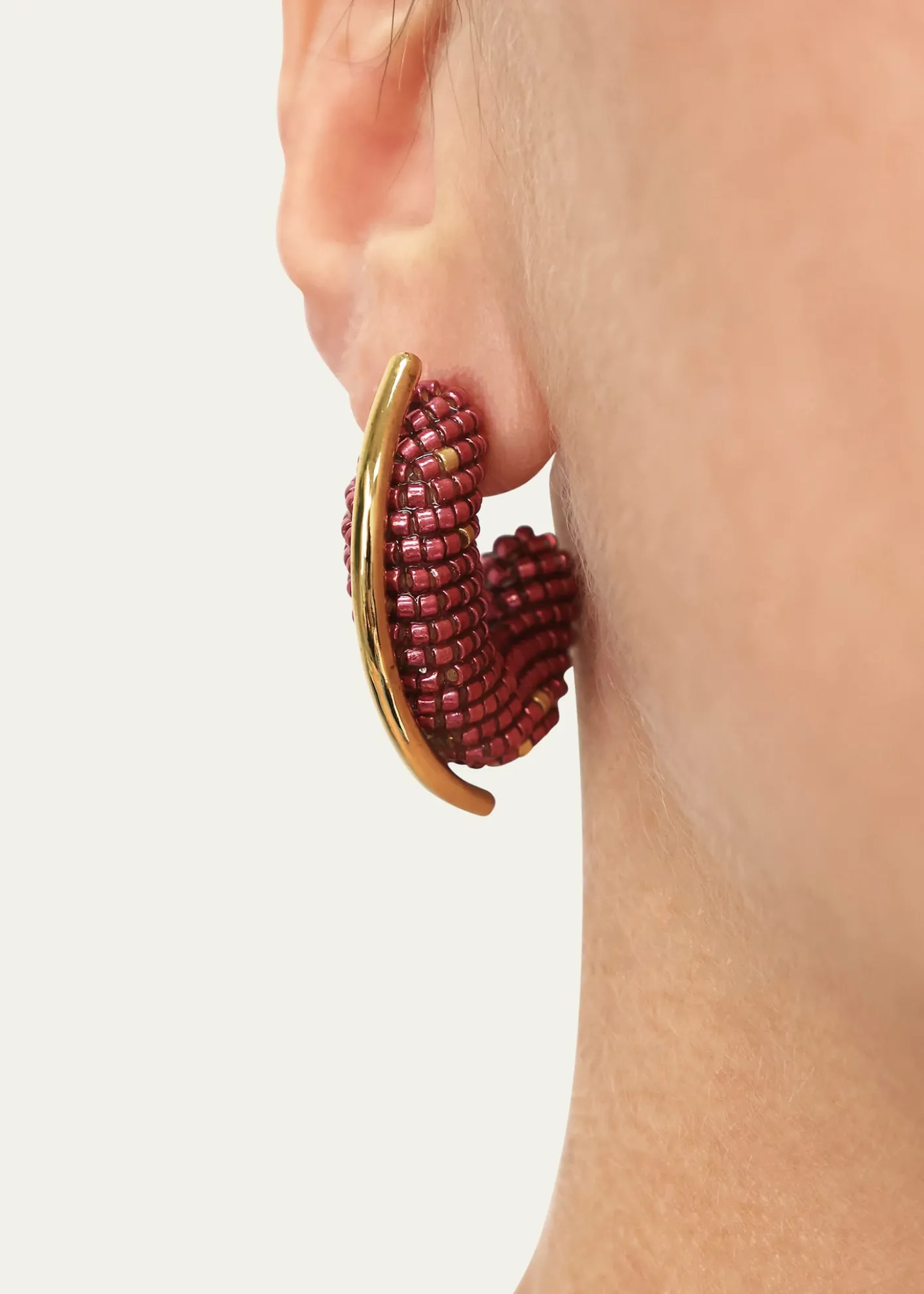 Susana VegaAlba Mini Beaded Hoop Earrings