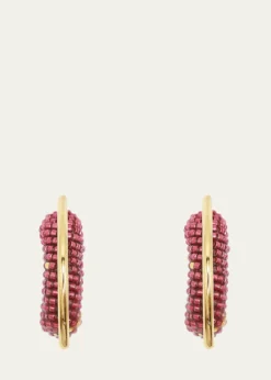 Susana VegaAlba Mini Beaded Hoop Earrings